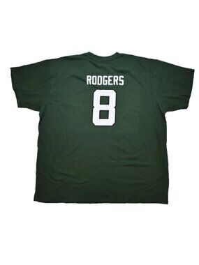 Fanatics Mens Big & Tall New York Jets #8 Aaron Rodgers Name & Number Shirt New